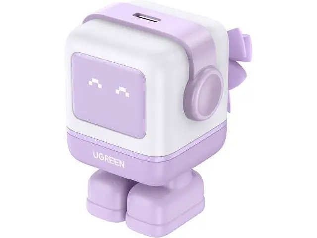 Alt view image 8 of 14 - UGREEN RG 30W USB C Charger, Nexode Robot GaN Fast Charger Block, Compact Wall Charger Power Adapter for iPhone 15 Pro Max/14/13, Galaxy S23 Ultra, Pixel 7 Pro, MacBook Air, iPad Pro (Purple)