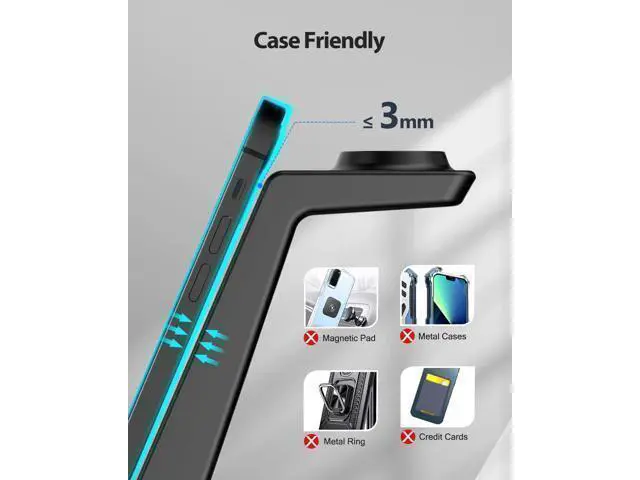 Alt view image 13 of 14 - Wireless Charging Station - 4 in 1 Wireless Charger with Alarm Clock, Charging Stand Dock for iPhone 15/14/13/12/11/Pro/Max/XR/XS/X/ Phone, for AirPods Pro/3/2, Apple Watch 9/8/7/6/5/SE/4/3/2