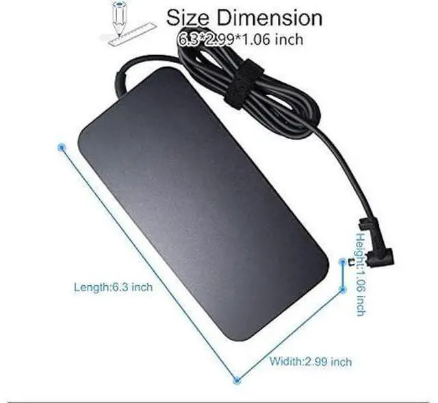 Alt view image 11 of 12 - 150W Laptop Adapter 19.5V 7.7A A17-150P1A AC Adapter for Asus Laptop Charger 5.5x2.5mm(not 4.5x3.0mm)