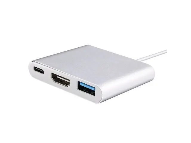 Alt view image 10 of 10 - C USB 3.1 to USB-C 4K USB 3.0 Adapter 3in1 Hub For Apple Macbook NEW usb3.1 Adapter Cable Dropshipping