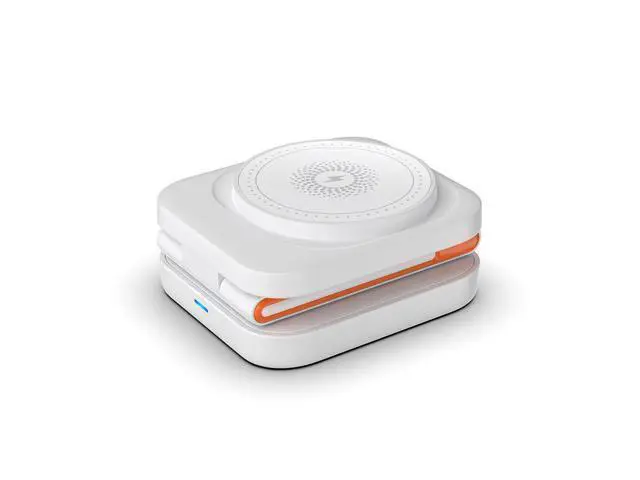 Alt view image 8 of 12 - Three-in-One Folding Magnetic 15W Fast Charging Wireless Charger Multifunction for Apple Mobile Phone Charger with Suction White