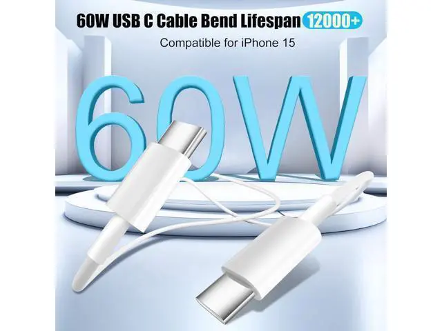 Alt view image 5 of 7 - USB C Charger for iPhone 15,4-Port Fast iPhone 15 Wall Charger Block,2Pack 40W Multiport Quick USB C Wall Charger Plug Adapter,10FT USB C to C Cable for iPhone 15/15 Pro/15 ProMax/15 Plus,iPad Pro/Air