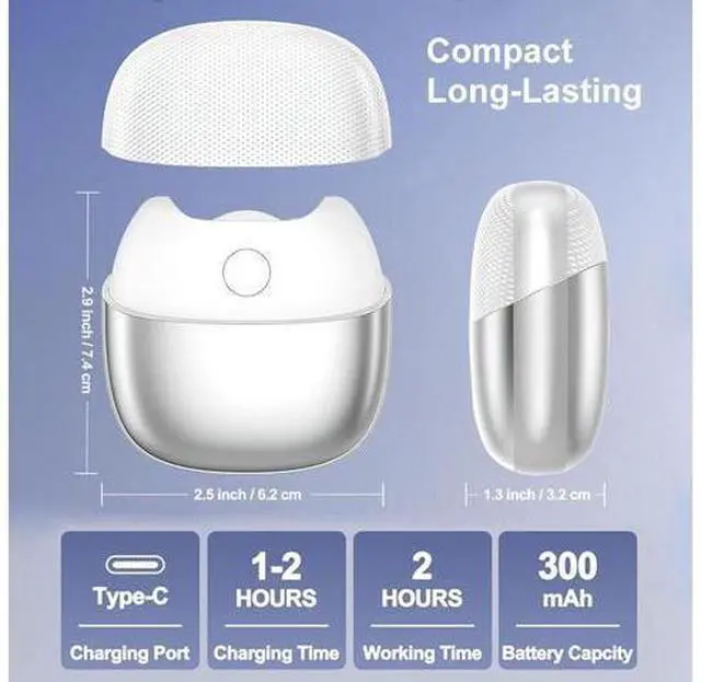 Alt view image 11 of 14 - Low Noise Type C Electric Nail Trimmer 2 in 1 Automatic Nail Cutter Clipper Rechargeable Grinder for Child Adult Fingernail Care Black
