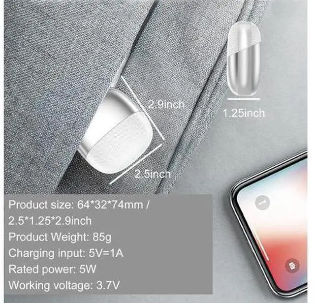 Alt view image 14 of 14 - Low Noise Type C Electric Nail Trimmer 2 in 1 Automatic Nail Cutter Clipper Rechargeable Grinder for Child Adult Fingernail Care Black