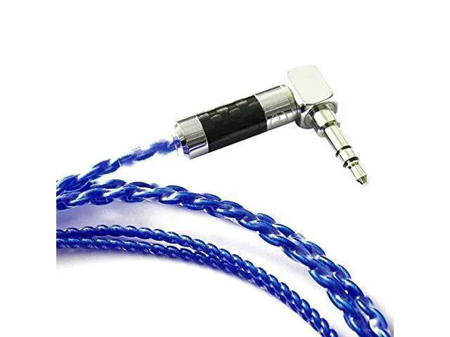 Alt view image 7 of 10 - HiFi Cable IE8 IE80 Four-core Twisted Silver Plated OFC Upgrade Cable ZY-064 Blue