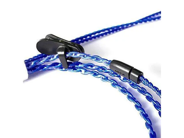 Alt view image 8 of 10 - HiFi Cable IE8 IE80 Four-core Twisted Silver Plated OFC Upgrade Cable ZY-064 Blue