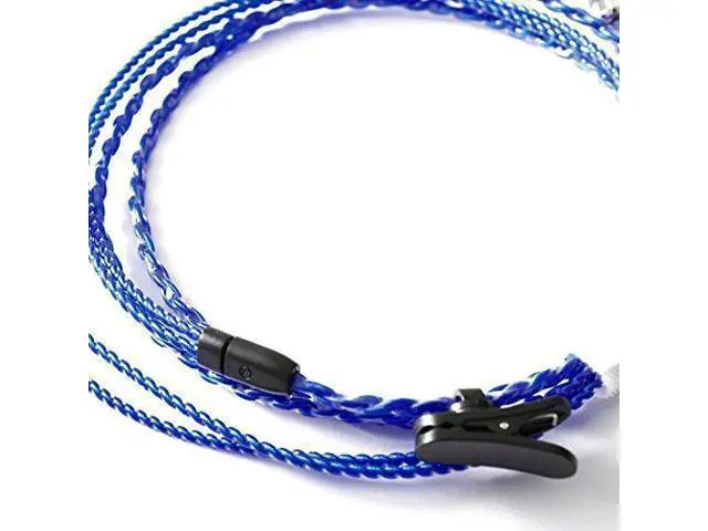 Alt view image 9 of 10 - HiFi Cable IE8 IE80 Four-core Twisted Silver Plated OFC Upgrade Cable ZY-064 Blue