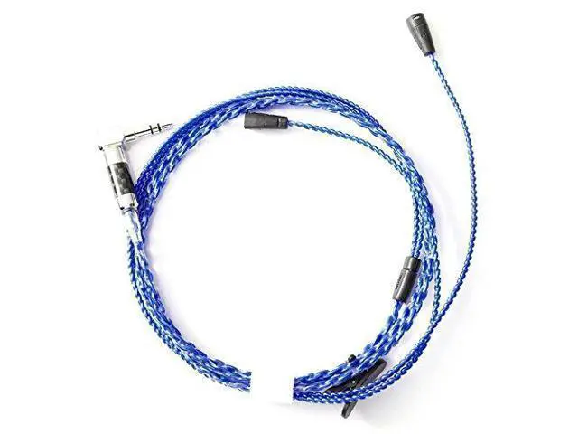 Alt view image 10 of 10 - HiFi Cable IE8 IE80 Four-core Twisted Silver Plated OFC Upgrade Cable ZY-064 Blue