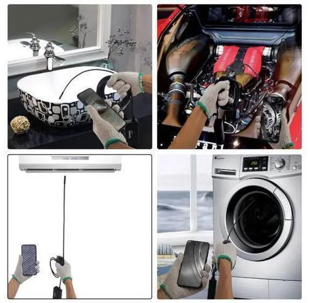 Alt view image 9 of 14 - Endoscope camera Android 5.5MM Micro USB Type-c USB 3-in-1 Computer Borescope Tube Waterproof USB Inspection Video Camera