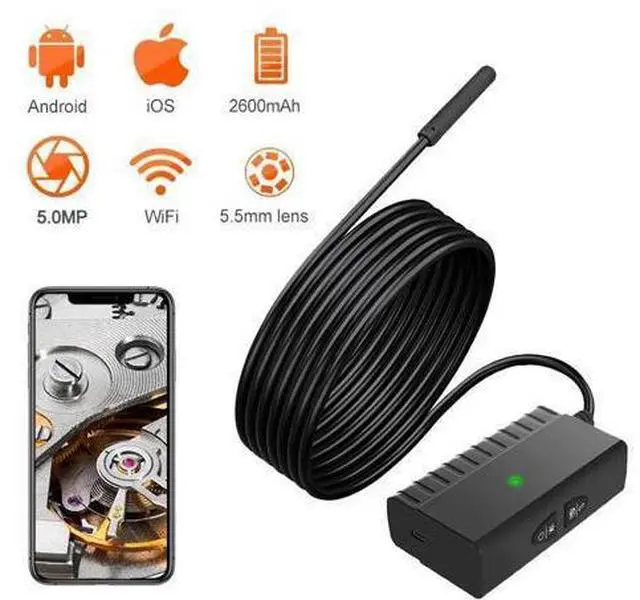 Alt view image 8 of 14 - Endoscope camera Android 5.5MM Micro USB Type-c USB 3-in-1 Computer Borescope Tube Waterproof USB Inspection Video Camera