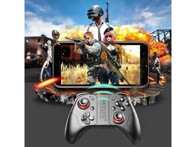 Alt view image 2 of 5 - 053 Bluetooth Gamepad or PUBG Android Joystick PC Wireless Controller Remote VR Game Pad for PC Smart Phone