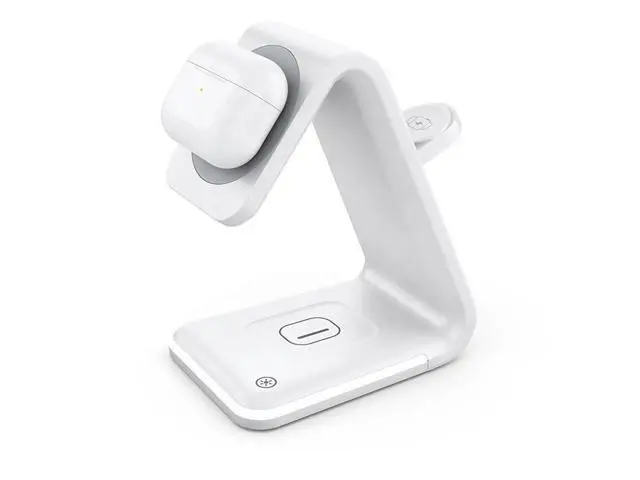 Alt view image 7 of 12 - 15W 3-in-1 Magnetic Wireless Charger for Apple iPhone and Watch