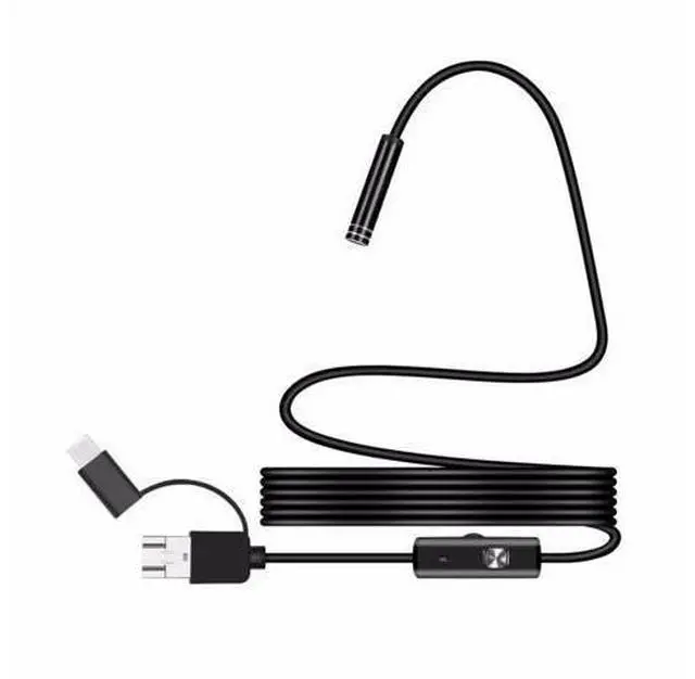 Alt view image 14 of 14 - Endoscope camera Android 5.5MM Micro USB Type-c USB 3-in-1 Computer Borescope Tube Waterproof USB Inspection Video Camera