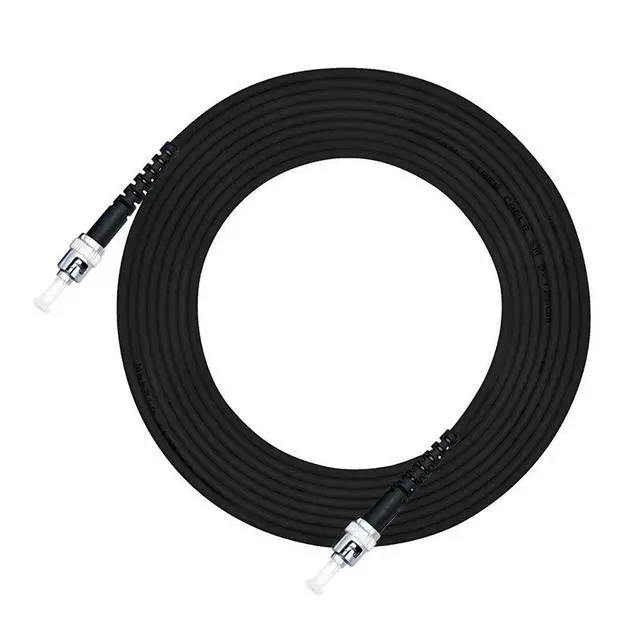 Alt view image 2 of 2 - 50M ST to ST Outdoor Armored Simplex 9/125 SM Fiber Optic Cable Jumper Optical Patch Cord Singlemode 50Meters 160ft ST-ST