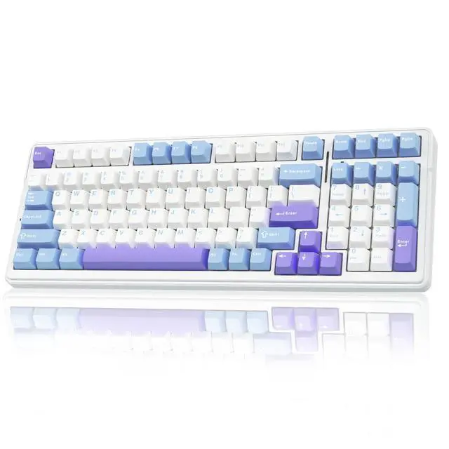 Alt view image 8 of 14 - F99 Wireless Mechanical Keyboard,Tri-Mode BT5.0/2.4GHz/USB-C Hot Swappable Custom Keyboard,Pre-lubed Linear Switches,Gasket Structure,RGB Backlit Gaming Keyboard for PC/Tablet/Xbox/PS4/PS5