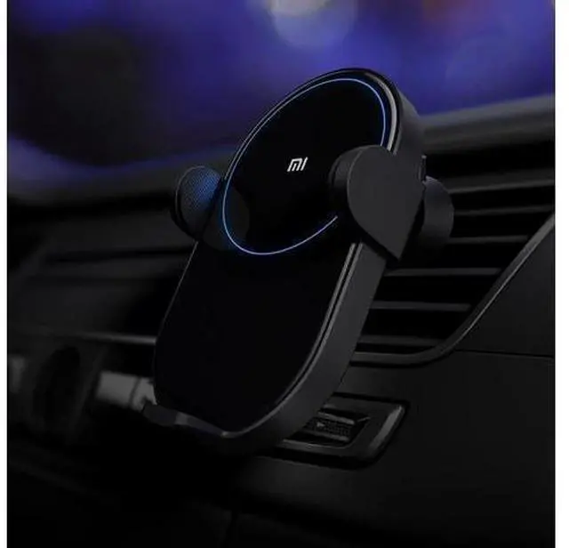 Alt view image 10 of 10 - Car Charger 20W Wireless Car Charger Max Electric Auto Pinch 2.5D Glass Ring Lit For Wireless Charging