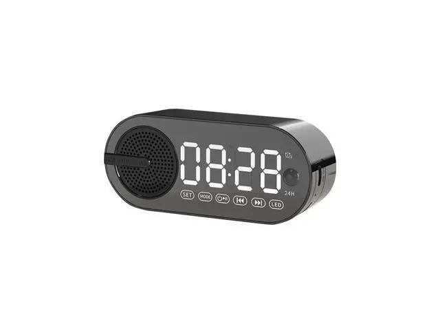 Alt view image 6 of 10 - Audio Desktop Small Speaker AI Alarm Clock Convenient Subwoofer Wireless BT Speaker Multi-function White
