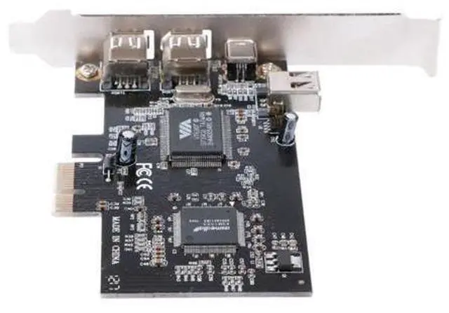 Alt view image 8 of 10 - 1X IEEE 1394A 4 Port(3+1) Firewire Card Adapter 6-4 Pin Cable For Desktop PC
