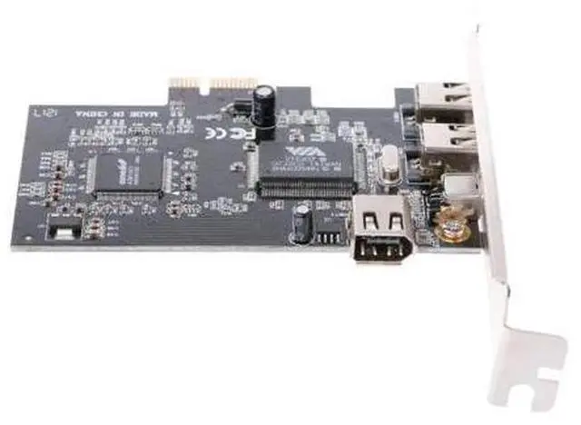 Alt view image 9 of 10 - 1X IEEE 1394A 4 Port(3+1) Firewire Card Adapter 6-4 Pin Cable For Desktop PC