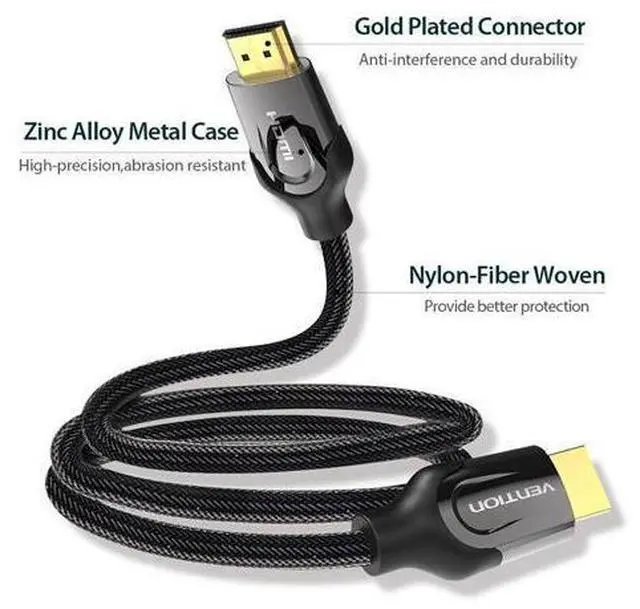Alt view image 9 of 10 - Cable 4K/60HZ 2.0 Splitter Cable for Mi Box HDTV 2.0 Audio Cable Switch Adapter for PS4 Cable
