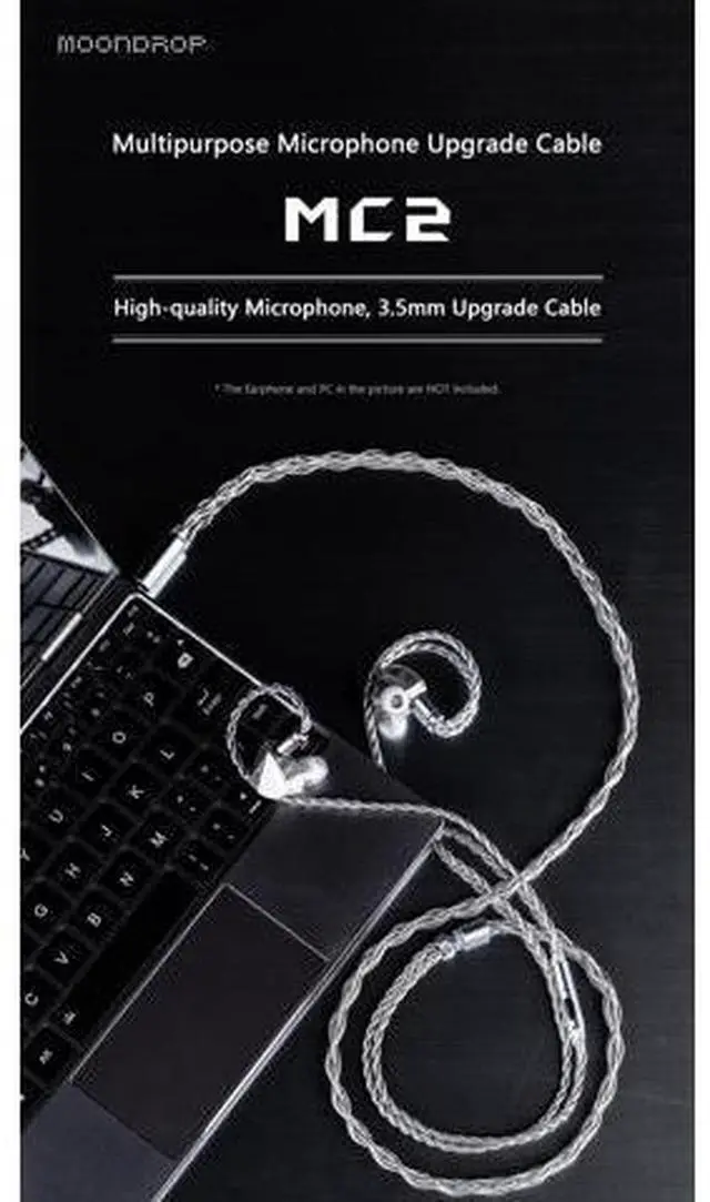 Alt view image 12 of 14 - MC2 Microphone Upgrade Cable 3.5mm 0.78mm 2pin Earphone Upgrade Cable