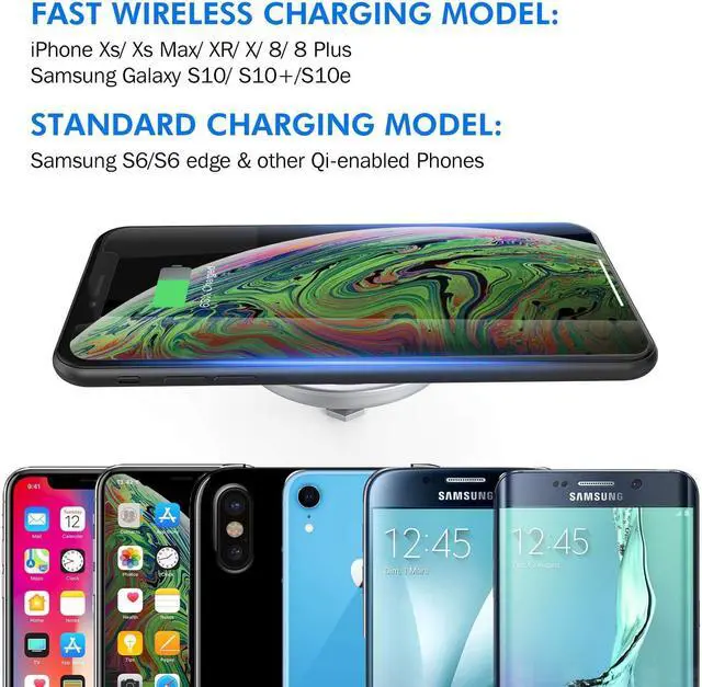 Alt view image 8 of 12 - Desk Wireless Charger 15W Fast Charging Pad for iPhone 17/16/15/14/13/12/11/Pro/Xs Max/XR/AirPods/ Galaxy 10/S10+/S9 Hidden Embed in Furniture Desk Grommet Hole Qi Charger Station