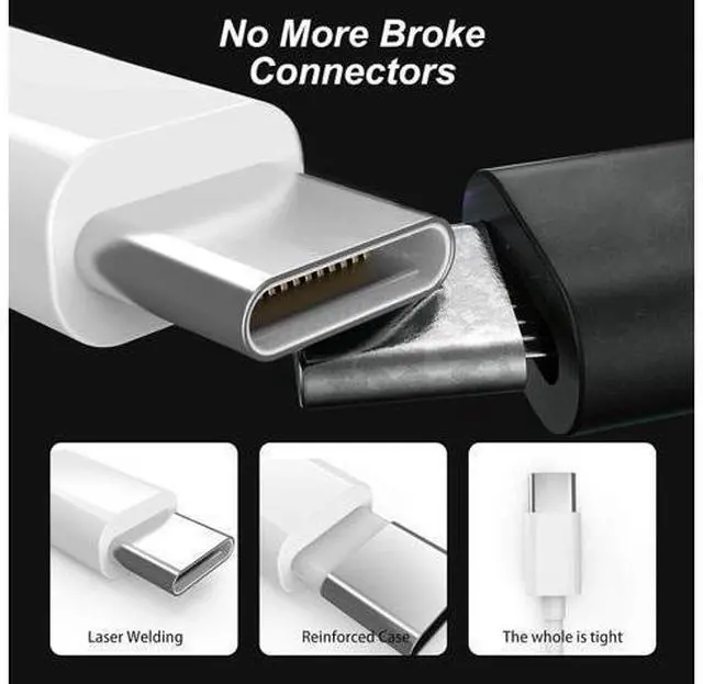 Alt view image 11 of 14 - Mac Book Pro Charger - 118W USB C Laptop Charger Power Adapter Fit MacBook Air 13 14 15 16 inch MacBook Pro M1 M2 M3 M4 iPad Pro and All Type C Port Devices 6.6 Ft USB C to C Cable