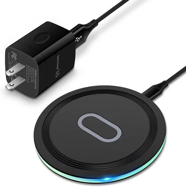 Alt view image 8 of 14 - Wireless Charger Fast Charging Pad for Galaxy S25 Ultra/S24 FE/S23 Ultra/S22/S21/Z Flip 6 5 15W Wireless Charging Station Charger Mat and QC Adapter for Google Pixel 9 8a 7a 8 7 Pro