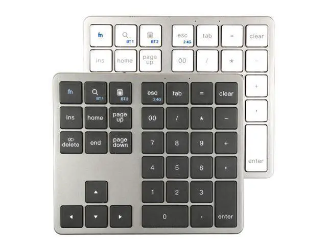 Alt view image 9 of 14 - 35 Key Digital Keypad Wireless BT Dual Mode Numeric Keypad Silent Mobile Phone Computer Compatible Numeric Keyboard