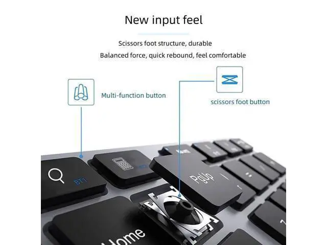 Alt view image 13 of 14 - 35 Key Digital Keypad Wireless BT Dual Mode Numeric Keypad Silent Mobile Phone Computer Compatible Numeric Keyboard