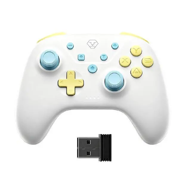 Alt view image 8 of 14 - Wireless Controller for Switch 2/Switch/OLED, Hall Effect Joysticks, Bluetooth & 2.4G Wireless, Wired Gamepad for PC, iOS & Android, Turbo, Dual Vibration, Cute Pastel Design