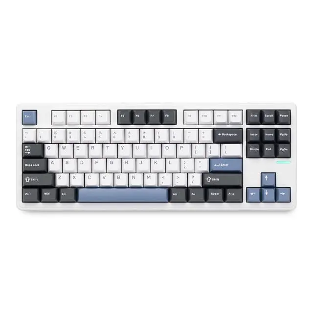 Alt view image 10 of 14 - Impact80 Tri-Mode Wireless Mechanical Keyboard,USB-C Wired, Hot-Swappable 87 Keys Gasket Mount, RGB Light Bar, 8000mAh Battery, QMK/VIA Compatible RS8 Keyboard for Windows/Mac (Standard Mist)