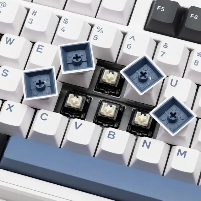 Alt view image 13 of 14 - Impact80 Tri-Mode Wireless Mechanical Keyboard,USB-C Wired, Hot-Swappable 87 Keys Gasket Mount, RGB Light Bar, 8000mAh Battery, QMK/VIA Compatible RS8 Keyboard for Windows/Mac (Standard Mist)
