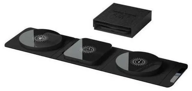 Alt view image 6 of 10 - Multifunctional Wireless Charger Cargador Inalambrico Portable Charger Foldable 3 in 1 Wireless Magnetic Charger