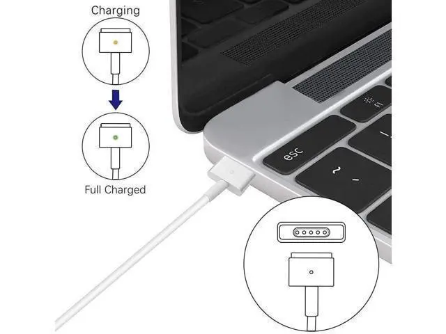 Alt view image 9 of 10 - Mac Book Pro Charger 85W(T-Tip) Power Adapter Replacement for Mac Book Air/Pro with 13/15-inch Retina Display-(Between 2012-2017)