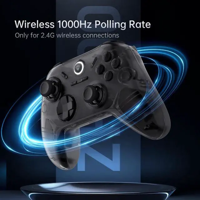 Alt view image 13 of 14 - Machenike G1Pro PC Controller with TMR Joystick, 1000Hz Wireless Gaming Controller for PC, Gyroscope, Multi-Platform for Windows/Android/iOS/Switch2