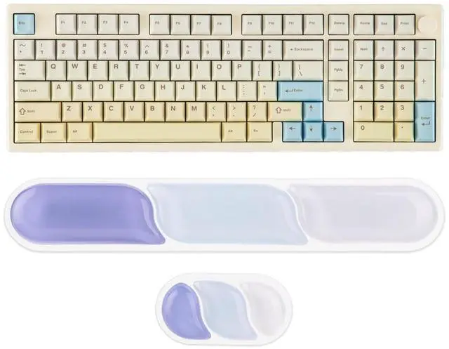 Main image of Galaxy100 Lite VIA Gaming Keyboard with 8000mAh Battery and Numpad+CloudGel Wrist Rest for Keyboard and Mouse