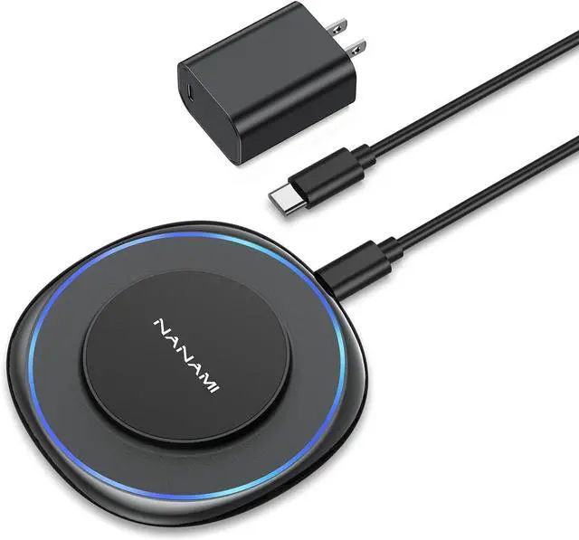 Alt view image 8 of 14 - Magnetic Wireless Charger Compatible with MagSafe Charger for iPhone 17/17 Air/16/15/14/13 Pro/Plus Fast Wireless Charging Pad Phone Charger Mat for AirPods 3/2 Pro with USB-C 20W PD Adapter