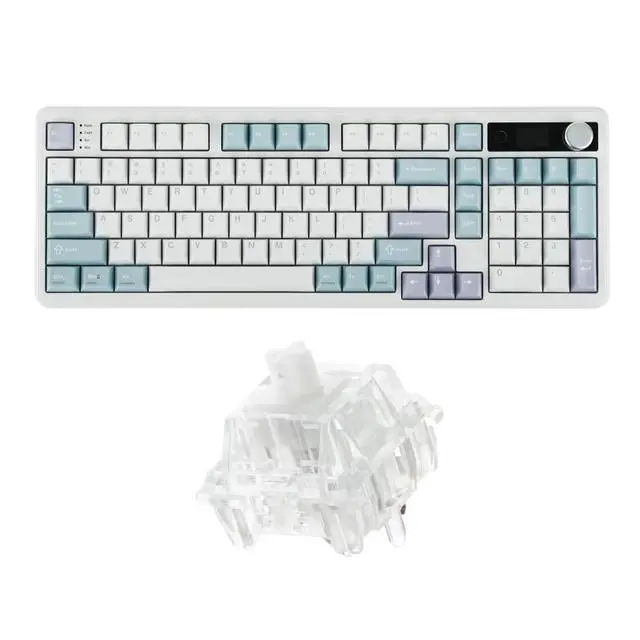 Alt view image 8 of 14 - TH99 PRO 96% Mechanical Keyboard with Screen & Knob+Crystal Tactile Silent Mechanical Keyboard Switches Set
