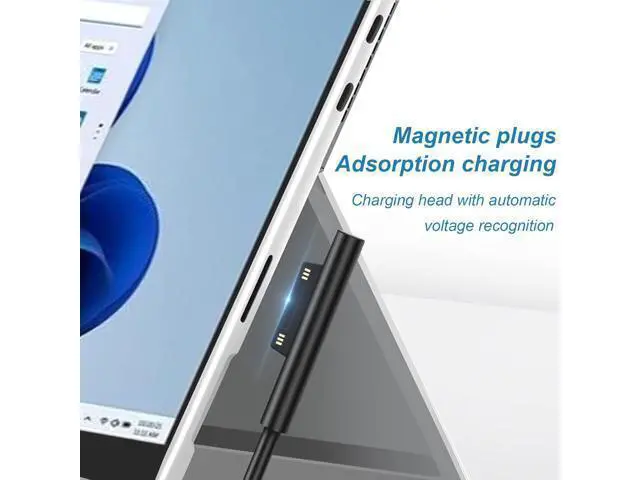 Alt view image 10 of 14 - Charger Compatible with Surface Pro Surface Go Tablet Surface Book Support 65W 44W 39W 36W 24W Surface Laptop Charger