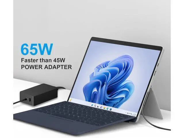 Alt view image 12 of 14 - Charger Compatible with Surface Pro Surface Go Tablet Surface Book Support 65W 44W 39W 36W 24W Surface Laptop Charger