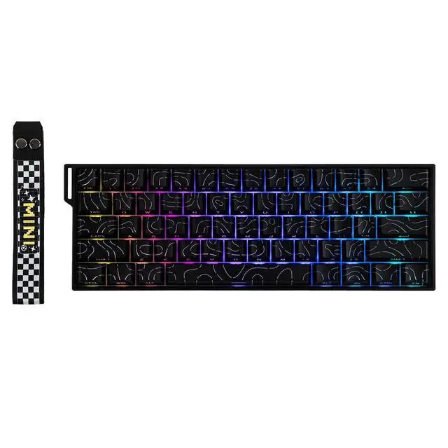 Alt view image 8 of 14 - Aula MINI60 HE Hall Effect Gaming Keyboard, 2.4GHz/BT, 8K Hz Polling, SOCD & DKS, Adjustable Actuation & Fast Trigger, PBT Keycap, 60% Wireless Mechanical Keyboard for Win/Mac (Max)