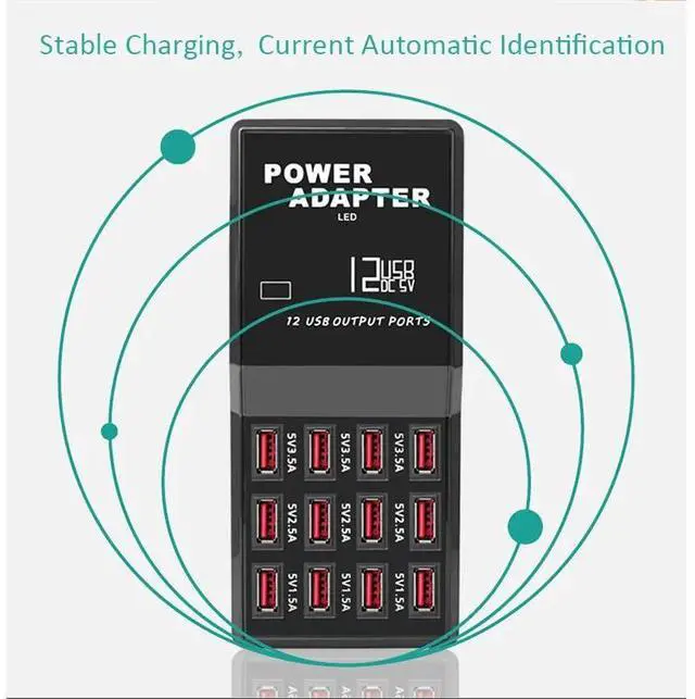 Alt view image 7 of 10 - 12 Ports USB Hub 3.0 Multi Port USB Charger Hub Charging Station Dock For Ipad Pro S9 S10 + Multiple Devices