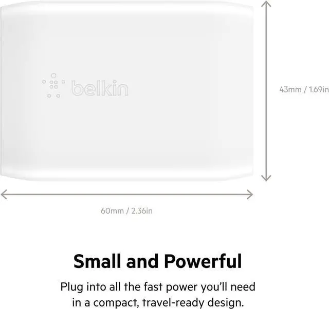 Alt view image 14 of 14 - USB C Charger Block 30W Fast Charging - iPhone 17 Air Pro Pro Max Galaxy S25 iPad AirPods Watch Nintendo Switch 2 & More - White