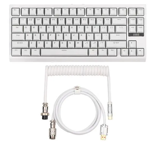 Alt view image 8 of 14 - G84 80% RGB Gaming Mechanical Keyboard+Puff Aviator Coiled USB Cable