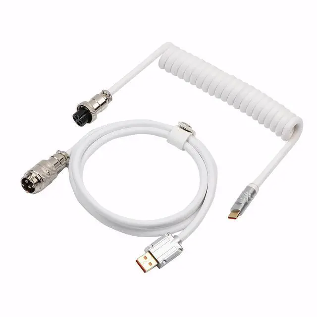 Alt view image 13 of 14 - G84 80% RGB Gaming Mechanical Keyboard+Puff Aviator Coiled USB Cable