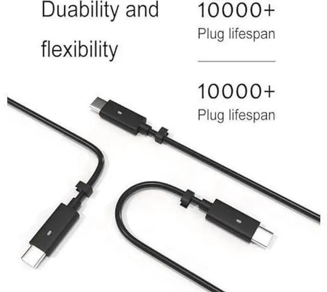 Alt view image 10 of 14 - USB C 65W Laptop Charger Replacement for Dell Latitude 5285 5289 5290 7212 7275 7285 7290 7390 7420 Dell XPS 13 9350 9360 9365 9370 9380 Chromebook 3100 3400 5190 LA65NM190 Power Supply