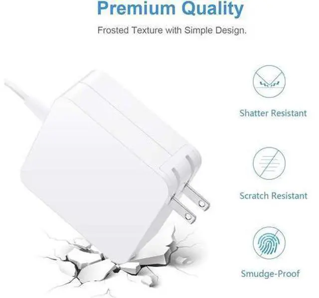 Alt view image 9 of 10 - Mac Book Air Charger Replacement for 45W T-Tip Power Adapter Compatible with Mac Book Air 11 inch & 13 inch Between 2012-2017