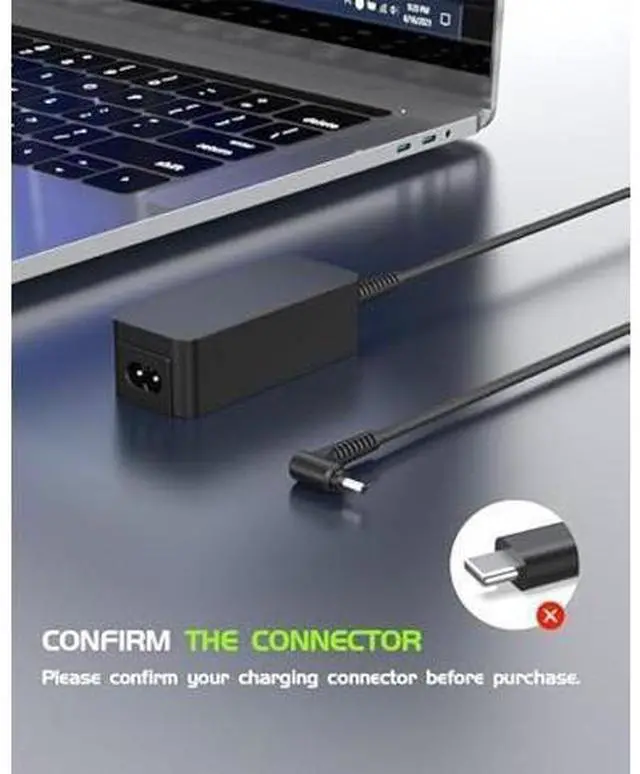 Alt view image 10 of 14 - AC Charger Fit for Samsung Galaxy Book Flex 2 Alpha - (Compatible with NP730QDA Laptop)(with UL Safety Certification)
