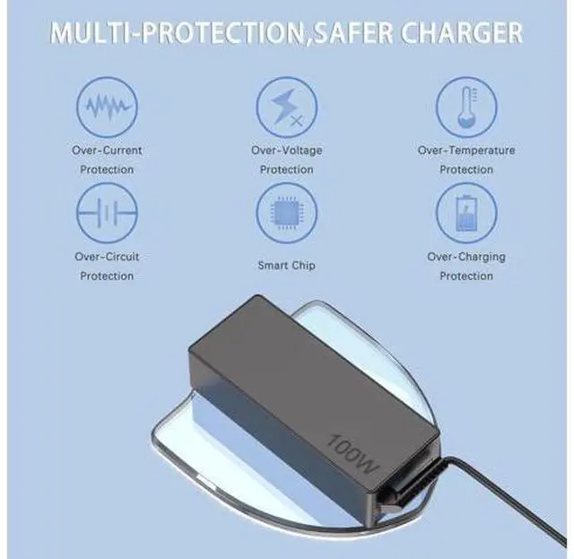 Alt view image 10 of 10 - EWAMESIT 100W USB C Charger Fast Universal Laptop Charger, Compatible with Lenovo, Mac Book Pro/Air 16, 15, 14, 13 Inch, Lenovo ThinkPad, HP, Dell, Asus, Acer, Google Series Type C Power Cord